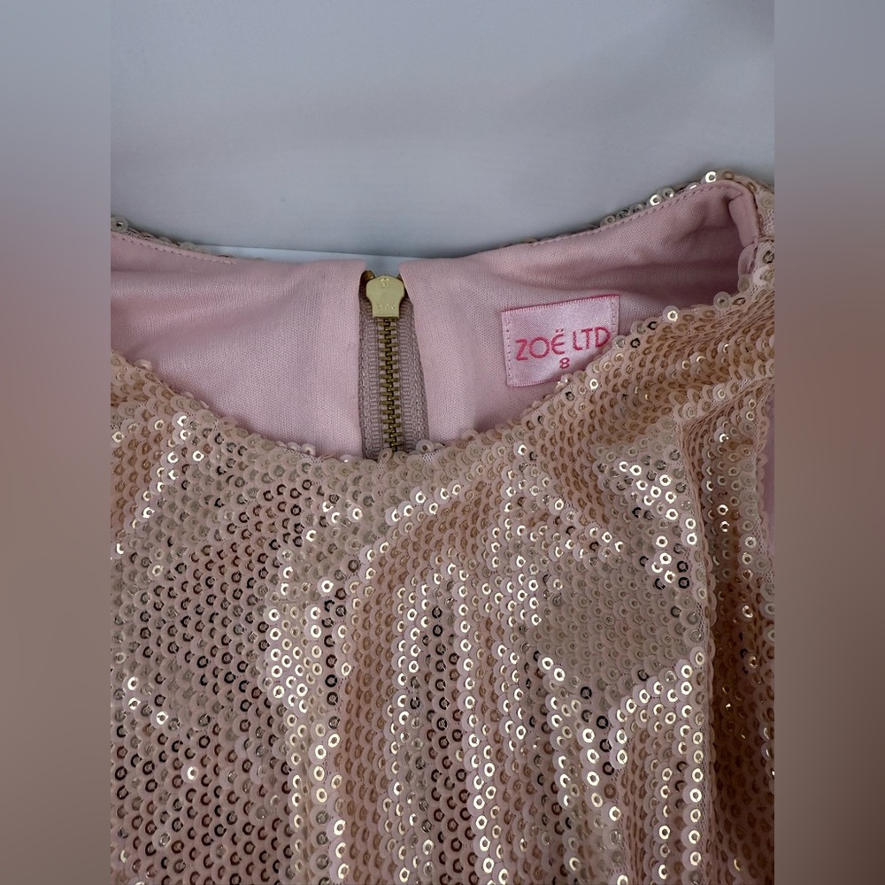 Sparkling Gold and Pink Kids Costume/Holiday Dress - Picture 8 of 8